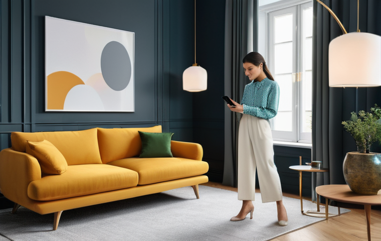 멀티미디어 분야 창업 아이디어 - **"A bustling, brightly lit, futuristic creative studio where a diverse group of people, dressed in ...