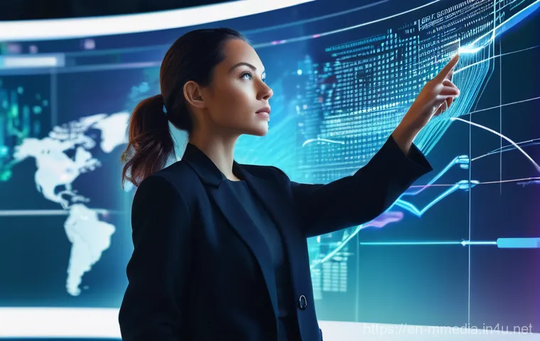 멀티미디어 콘텐츠 제작 전문가 이직 사례 - **"A dynamic scene featuring a female digital content creator, mid-30s, dressed in a chic, professio...