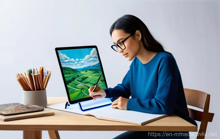 멀티미디어 콘텐츠의 법적 문제와 해결책 - **Prompt for "AI Authorship: Who Really Owns Your Digital Masterpiece?"**
    "A diverse digital art...