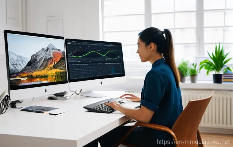 멀티미디어 콘텐츠 제작 직무별 역할 - **Creative Synergy in a Modern Studio:** A diverse team of content creators, including a director, a...